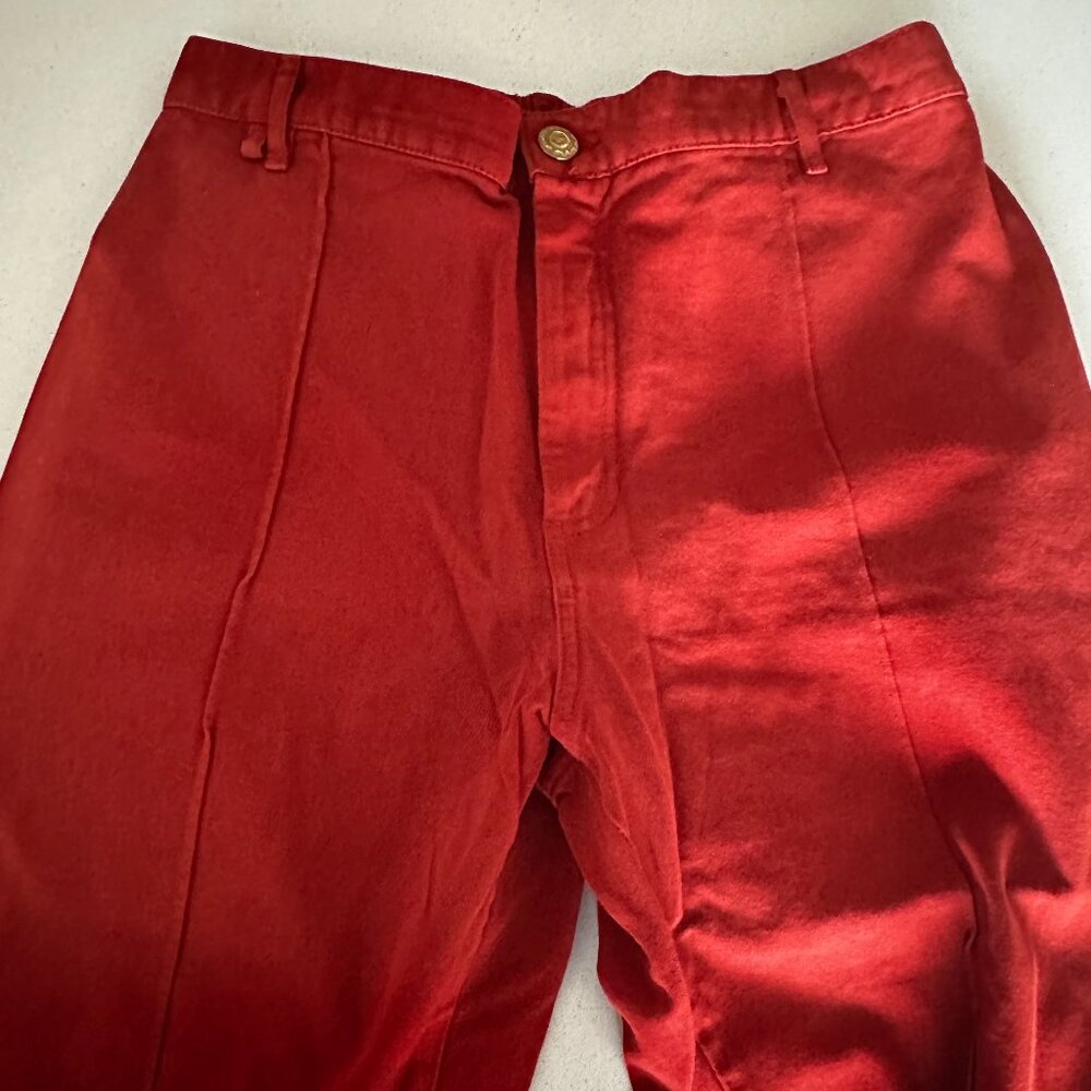 Big Bud Press Paintstamp Mushroom Western Pants Red Size L